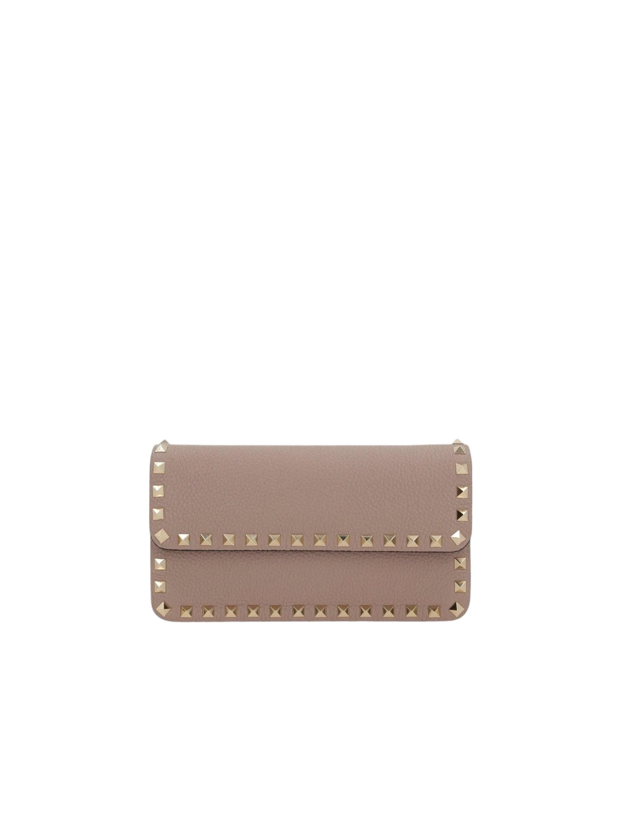 Rockstud Leather Wallet On Chain-VALENTINO GARAVANI-JOHN JULIA