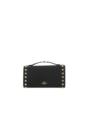 Rockstud Leather Wallet On Chain-VALENTINO GARAVANI-JOHN JULIA