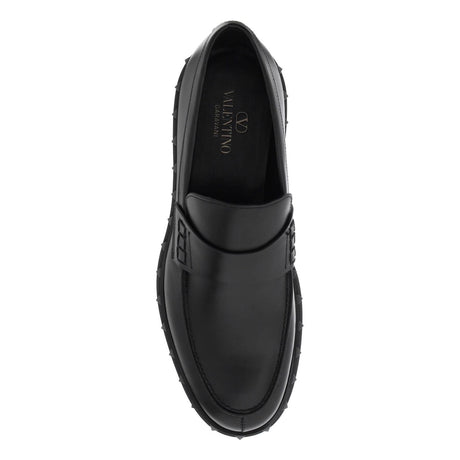 Rockstud M-Way Leather Loafers - Men > Shoes > Loafers