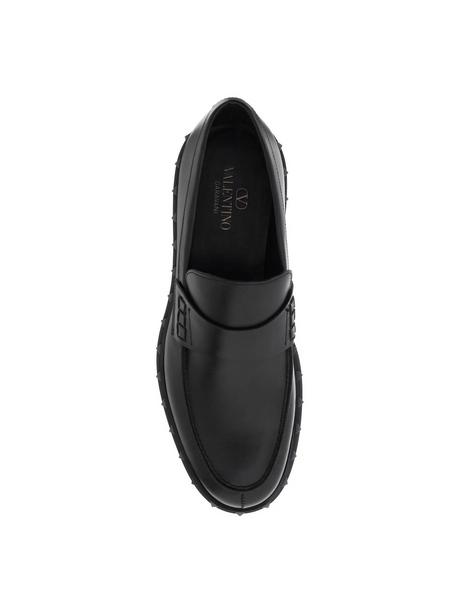 Rockstud M-Way Leather Loafers - Men > Shoes > Loafers