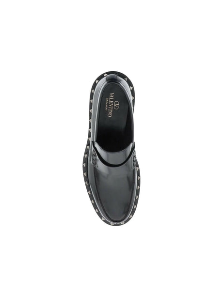 Rockstud M-Way Leather Loafers VALENTINO GARAVANI