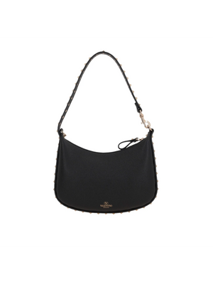 Rockstud Mini Grainy Leather Hobo Bag-VALENTINO GARAVANI-JOHN JULIA