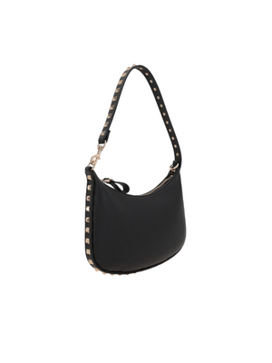 Rockstud Mini Grainy Leather Hobo Bag-VALENTINO GARAVANI-JOHN JULIA