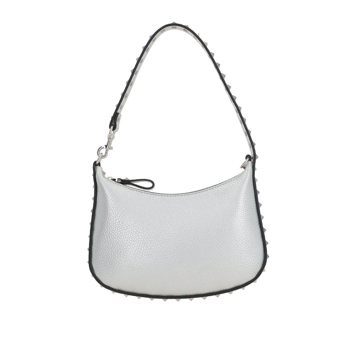 Rockstud Mini Grainy Leather Hobo Bag-VALENTINO GARAVANI-JOHN JULIA