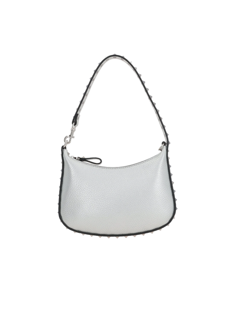 Rockstud Mini Grainy Leather Hobo Bag-VALENTINO GARAVANI-JOHN JULIA