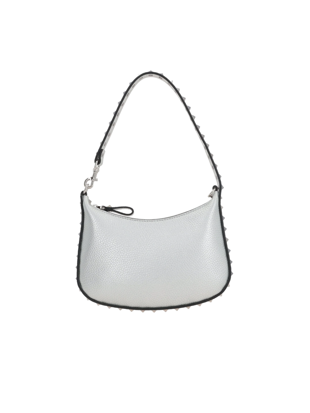 Rockstud Mini Grainy Leather Hobo Bag-VALENTINO GARAVANI-JOHN JULIA