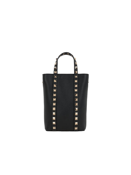 Rockstud Mini Grainy Leather Tote Bag-VALENTINO GARAVANI-JOHN JULIA