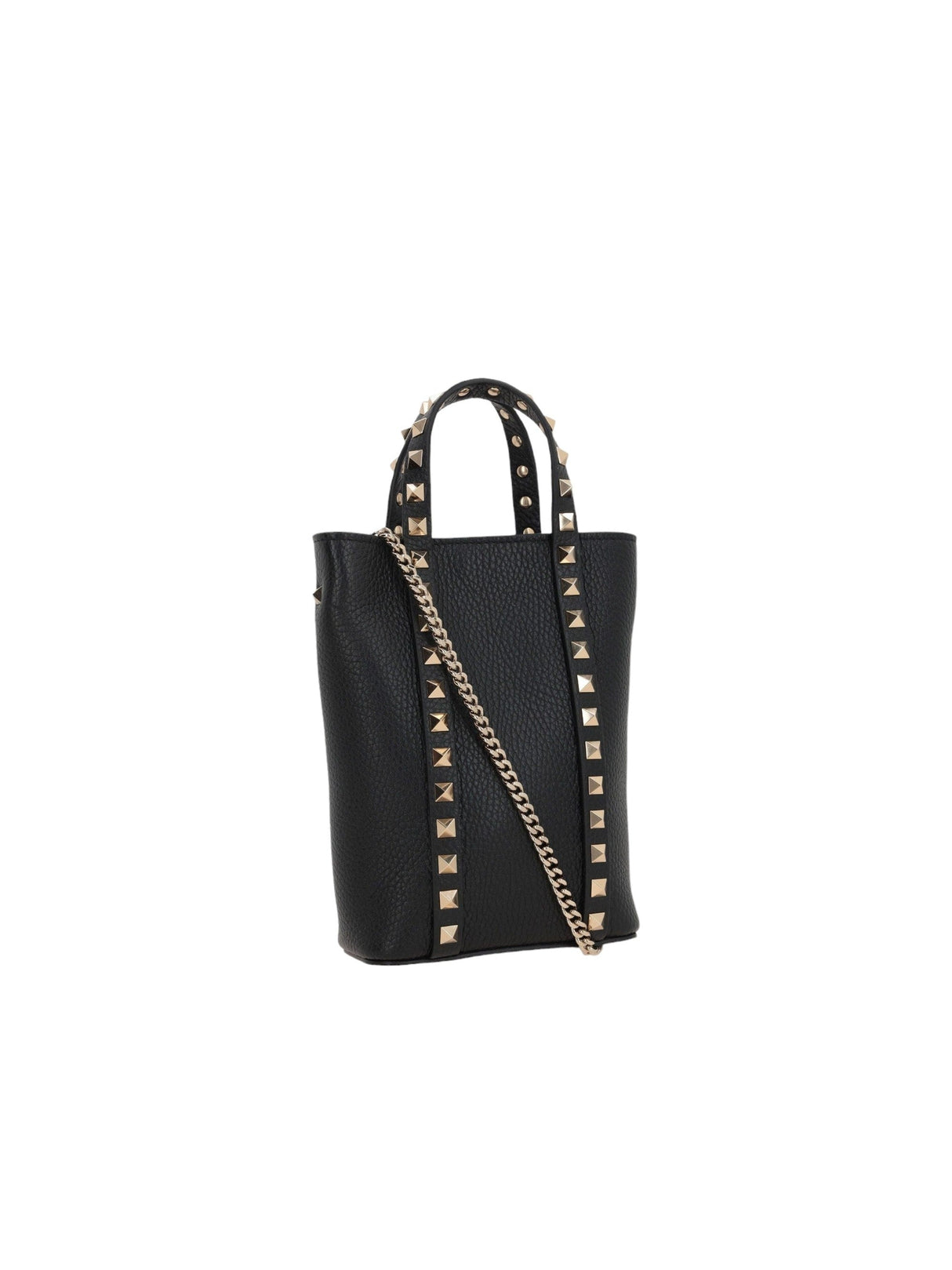 Rockstud Mini Grainy Leather Tote Bag-VALENTINO GARAVANI-JOHN JULIA