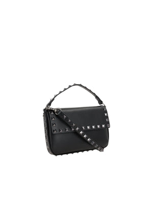 VALENTINO GARAVANI-Rockstud Mini Shiny Leather Crossbody Bag-JOHN JULIA