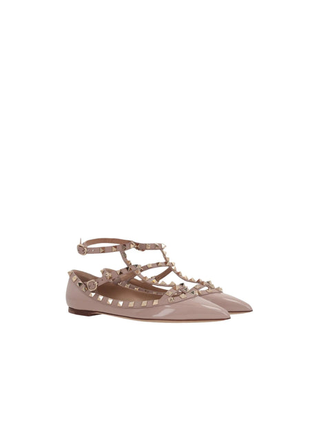 Rockstud Patent Leather Ballerinas-VALENTINO GARAVANI-JOHN JULIA