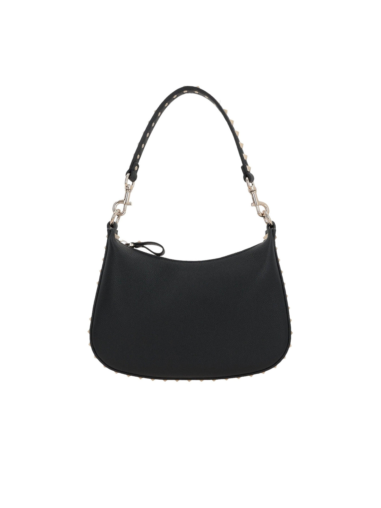 Rockstud Small Grainy Leather Hobo Bag-VALENTINO GARAVANI-JOHN JULIA