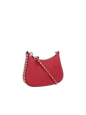 Rockstud Small Grainy Leather Hobo Bag-VALENTINO GARAVANI-JOHN JULIA