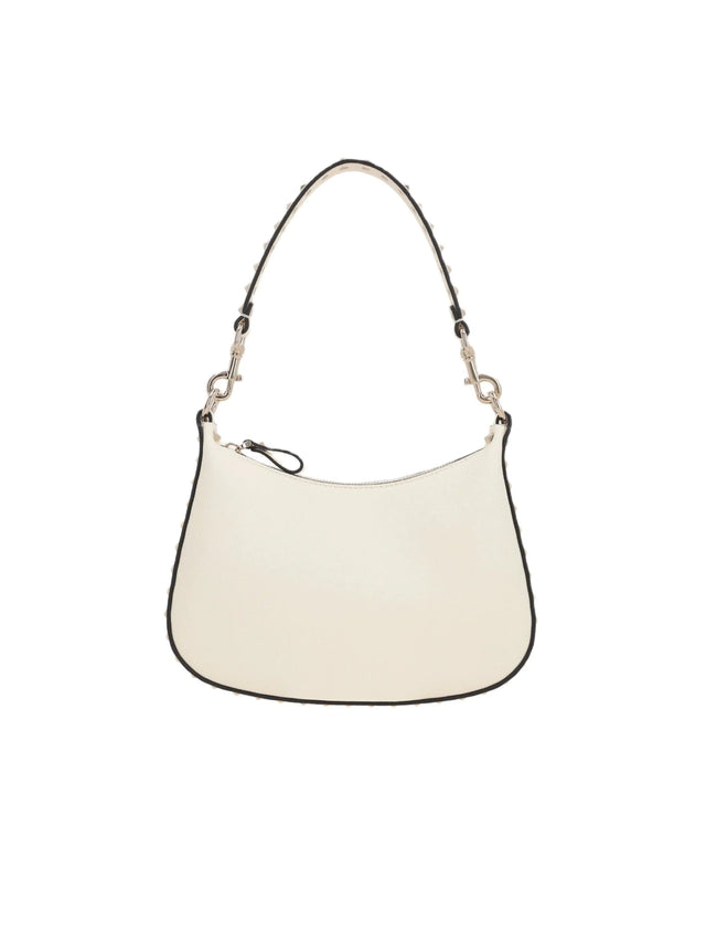 Rockstud Small Grainy Leather Hobo Bag-VALENTINO GARAVANI-JOHN JULIA