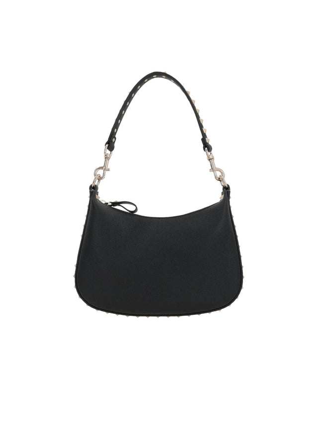 Rockstud Small Grainy Leather Hobo Bag-VALENTINO GARAVANI-JOHN JULIA