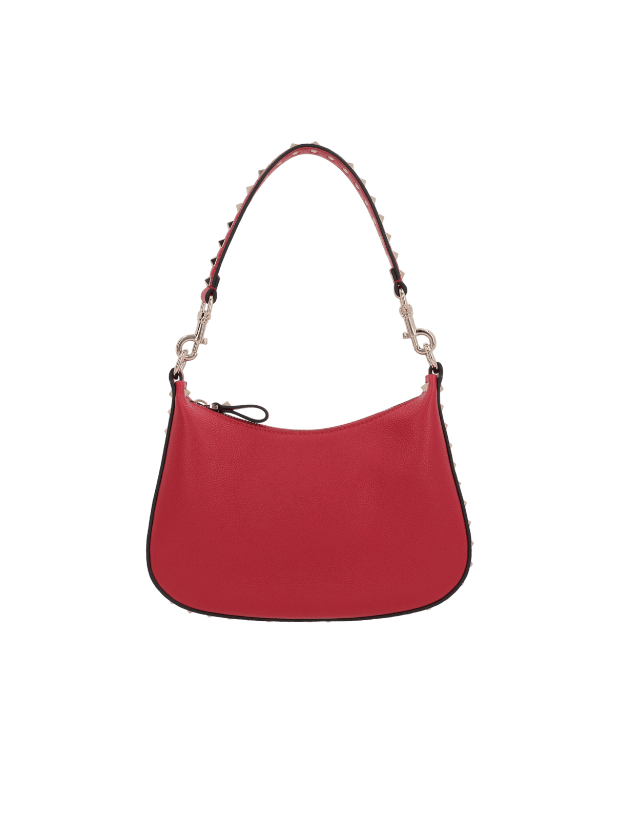 Rockstud Small Grainy Leather Hobo Bag-VALENTINO GARAVANI-JOHN JULIA