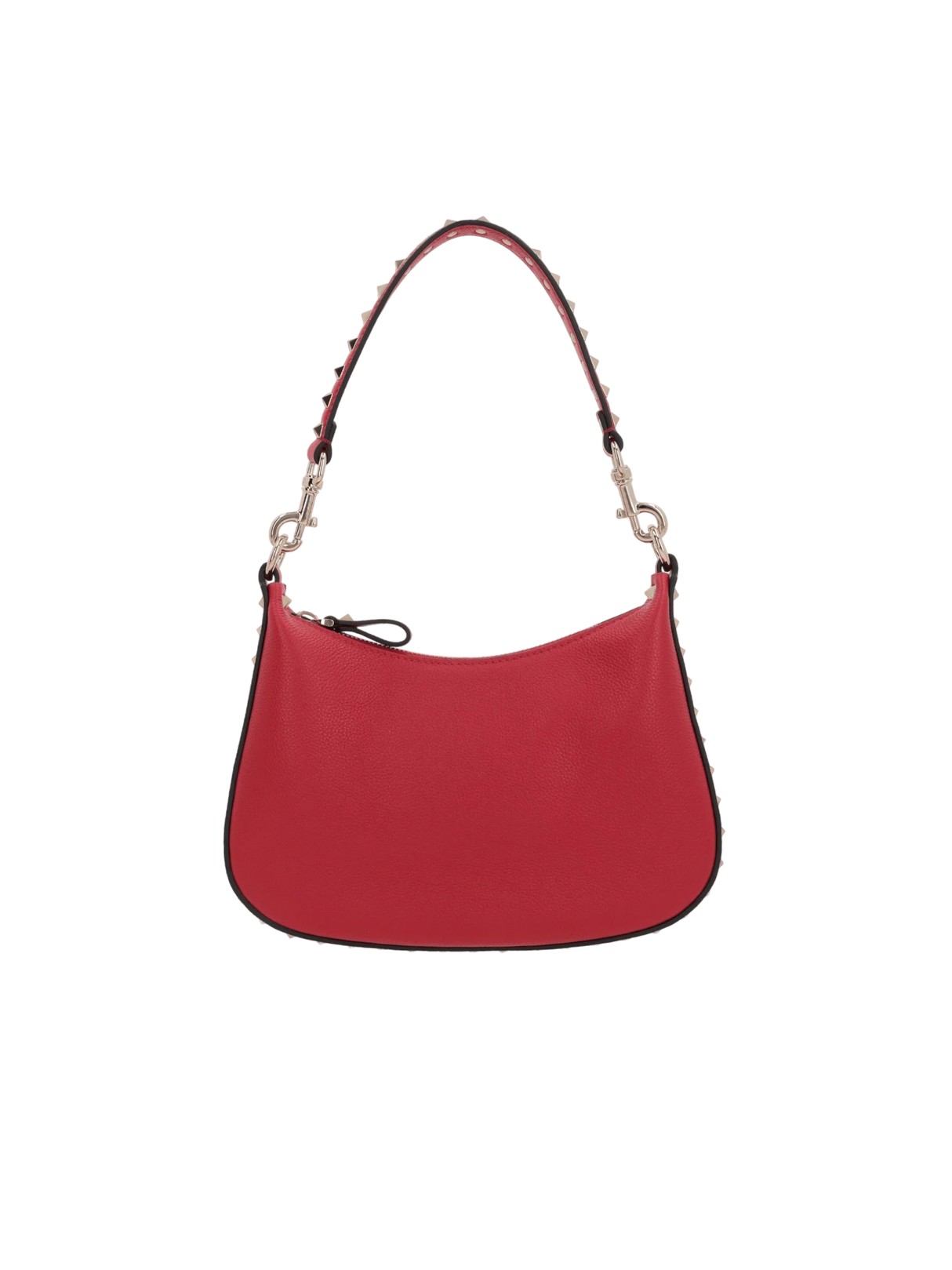 Rockstud Small Grainy Leather Hobo Bag-VALENTINO GARAVANI-JOHN JULIA