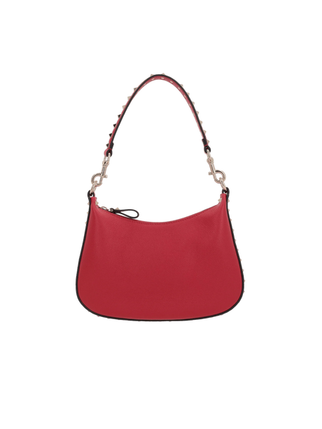 Rockstud Small Grainy Leather Hobo Bag-VALENTINO GARAVANI-JOHN JULIA