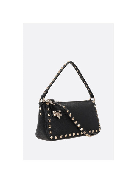 Rockstud Small Grainy Leather Shoulder Bag-VALENTINO GARAVANI-JOHN JULIA