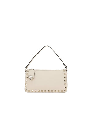 Rockstud Small Grainy Leather Shoulder Bag-VALENTINO GARAVANI-JOHN JULIA