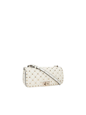 Rockstud Spike Quilted Leather Shoulder Bag-VALENTINO GARAVANI-JOHN JULIA