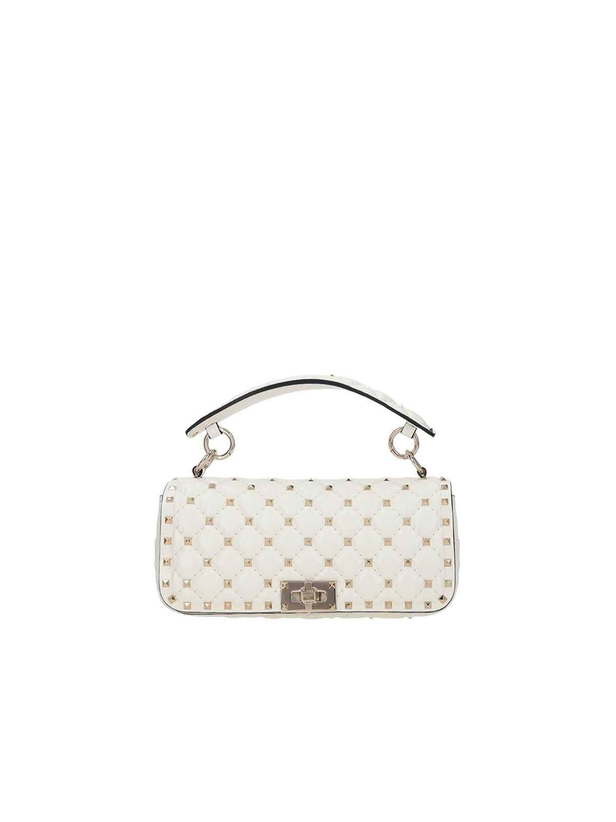 Rockstud Spike Quilted Leather Shoulder Bag-VALENTINO GARAVANI-JOHN JULIA