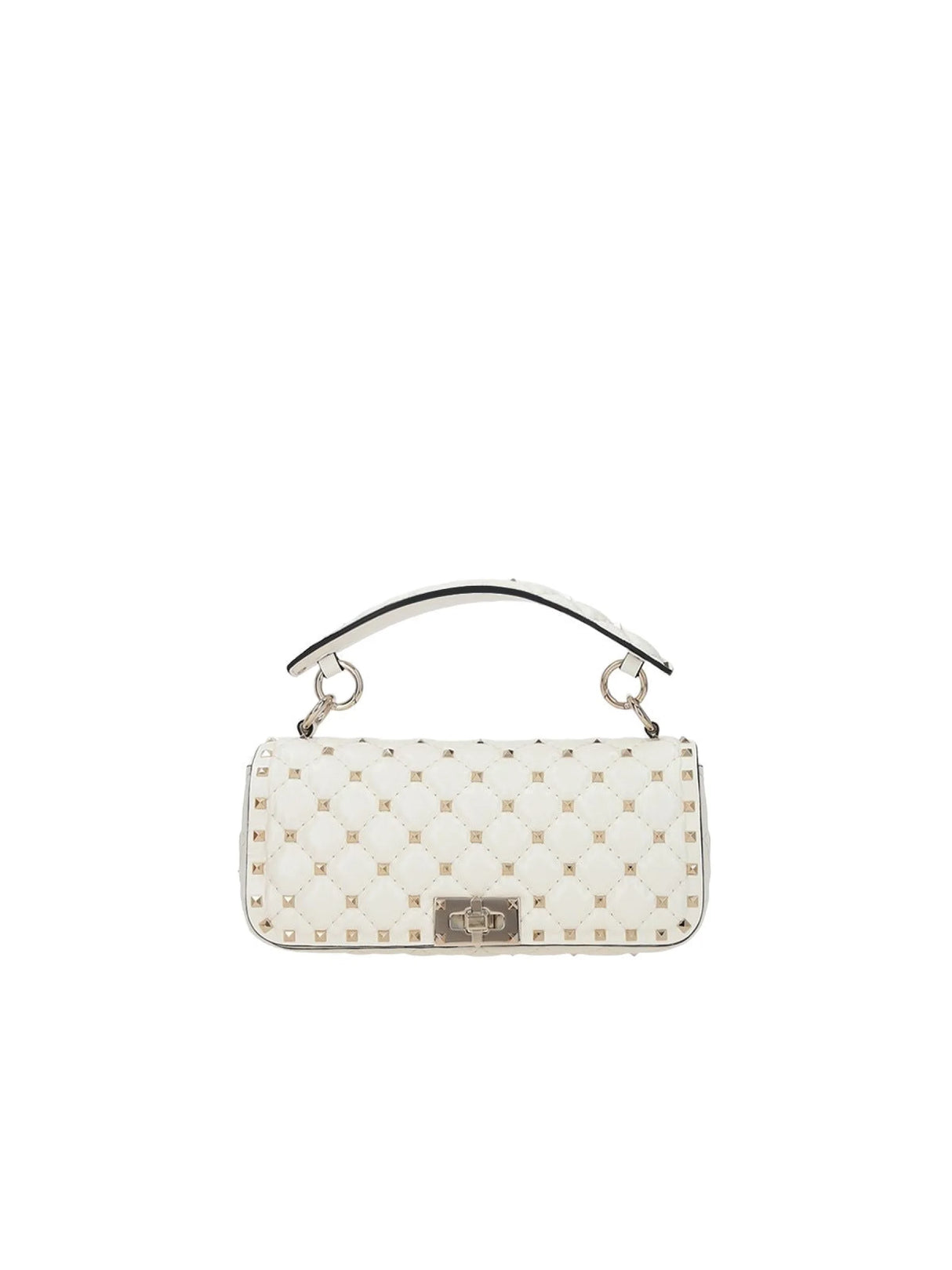 Rockstud Spike Quilted Leather Shoulder Bag-VALENTINO GARAVANI-JOHN JULIA