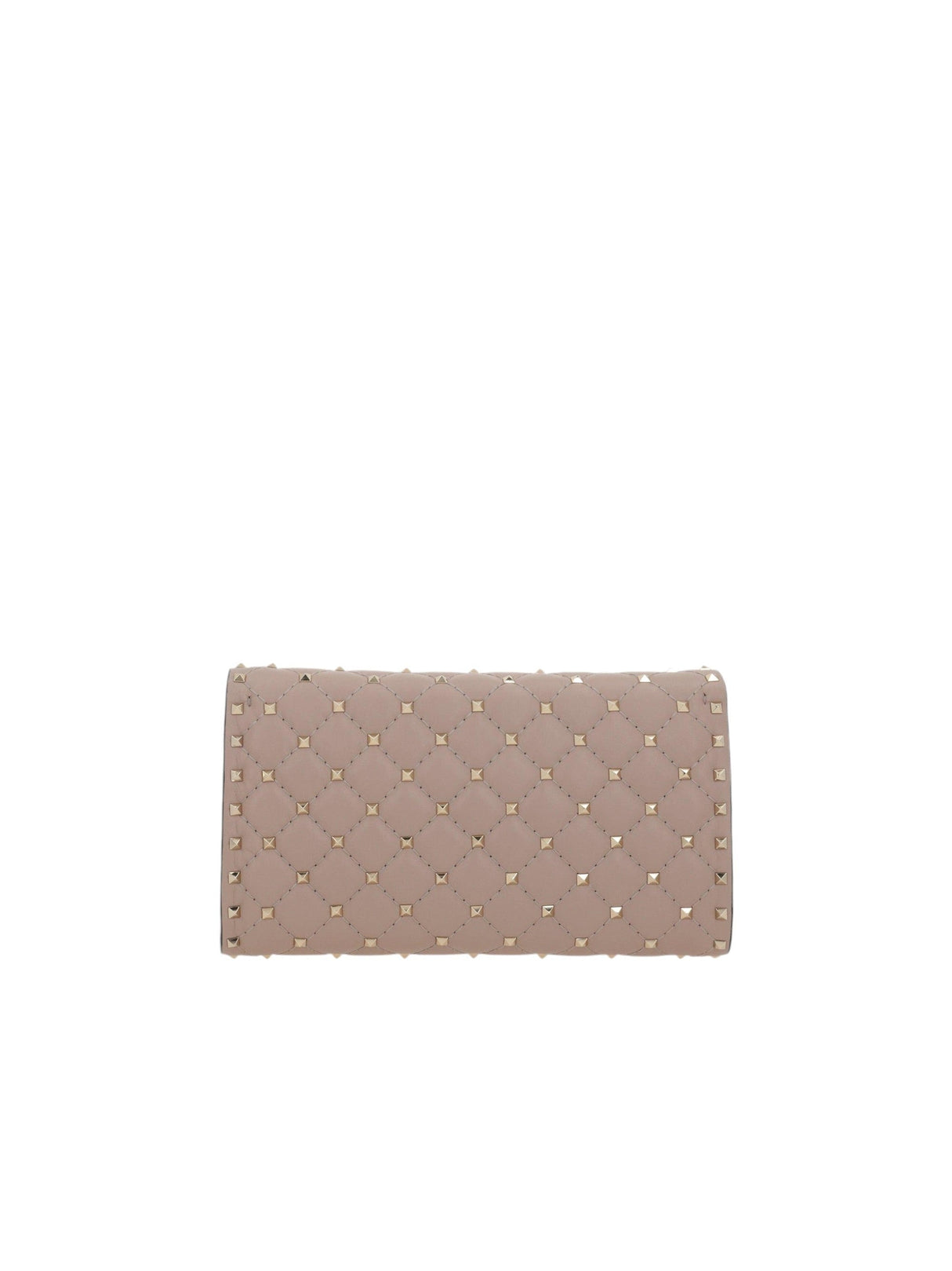 Rockstud Spike Quilted Nappa Chain Clutch-VALENTINO GARAVANI-JOHN JULIA