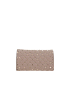 Rockstud Spike Quilted Nappa Chain Clutch-VALENTINO GARAVANI-JOHN JULIA