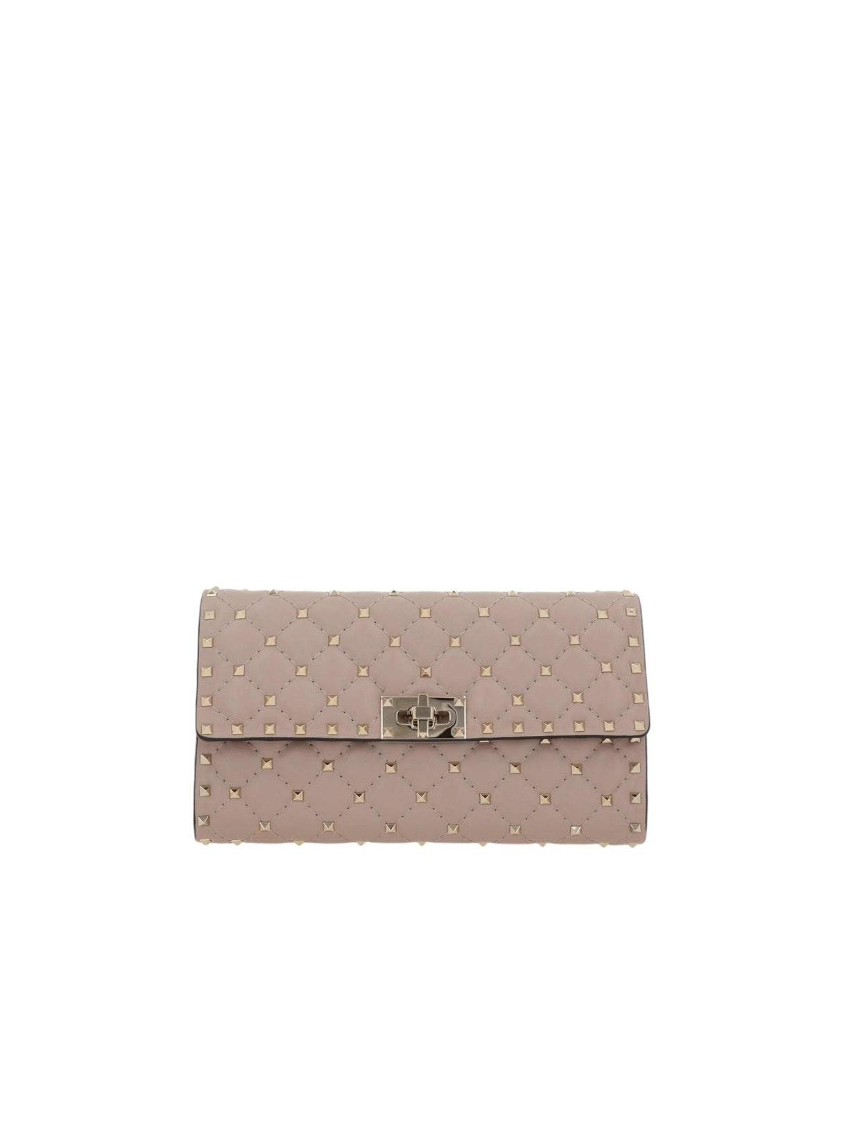 Rockstud Spike Quilted Nappa Chain Clutch-VALENTINO GARAVANI-JOHN JULIA