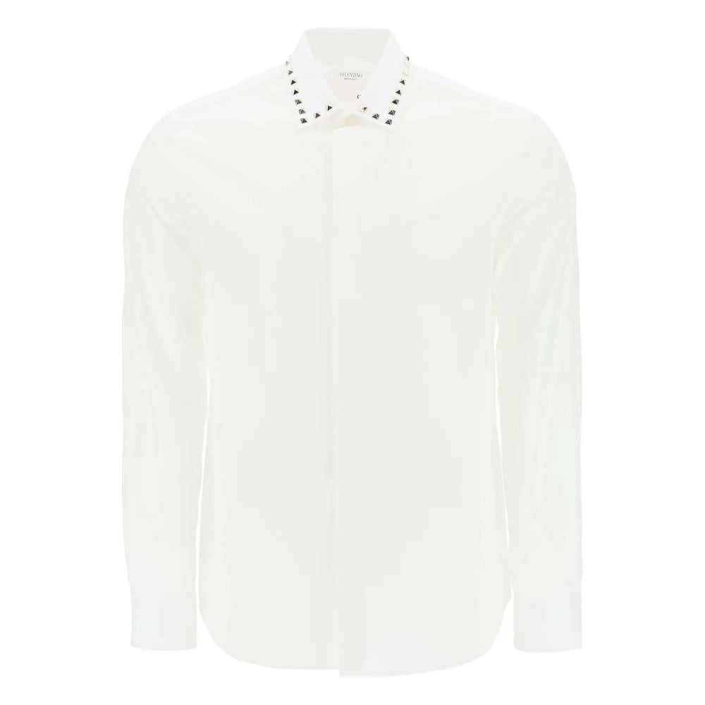 Shirt With Rockstud Untitled Studs VALENTINO GARAVANI JOHN JULIA.