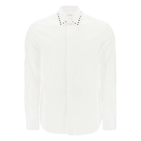 Shirt With Rockstud Untitled Studs VALENTINO GARAVANI JOHN JULIA.