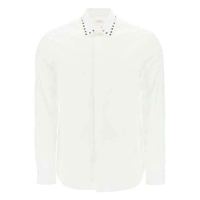 Shirt With Rockstud Untitled Studs VALENTINO GARAVANI JOHN JULIA.