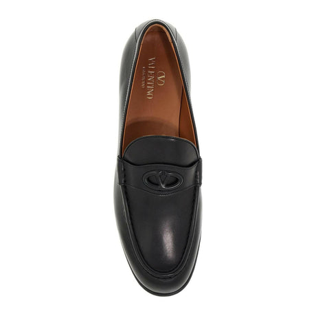 Signature VLogo Leather Loafers.