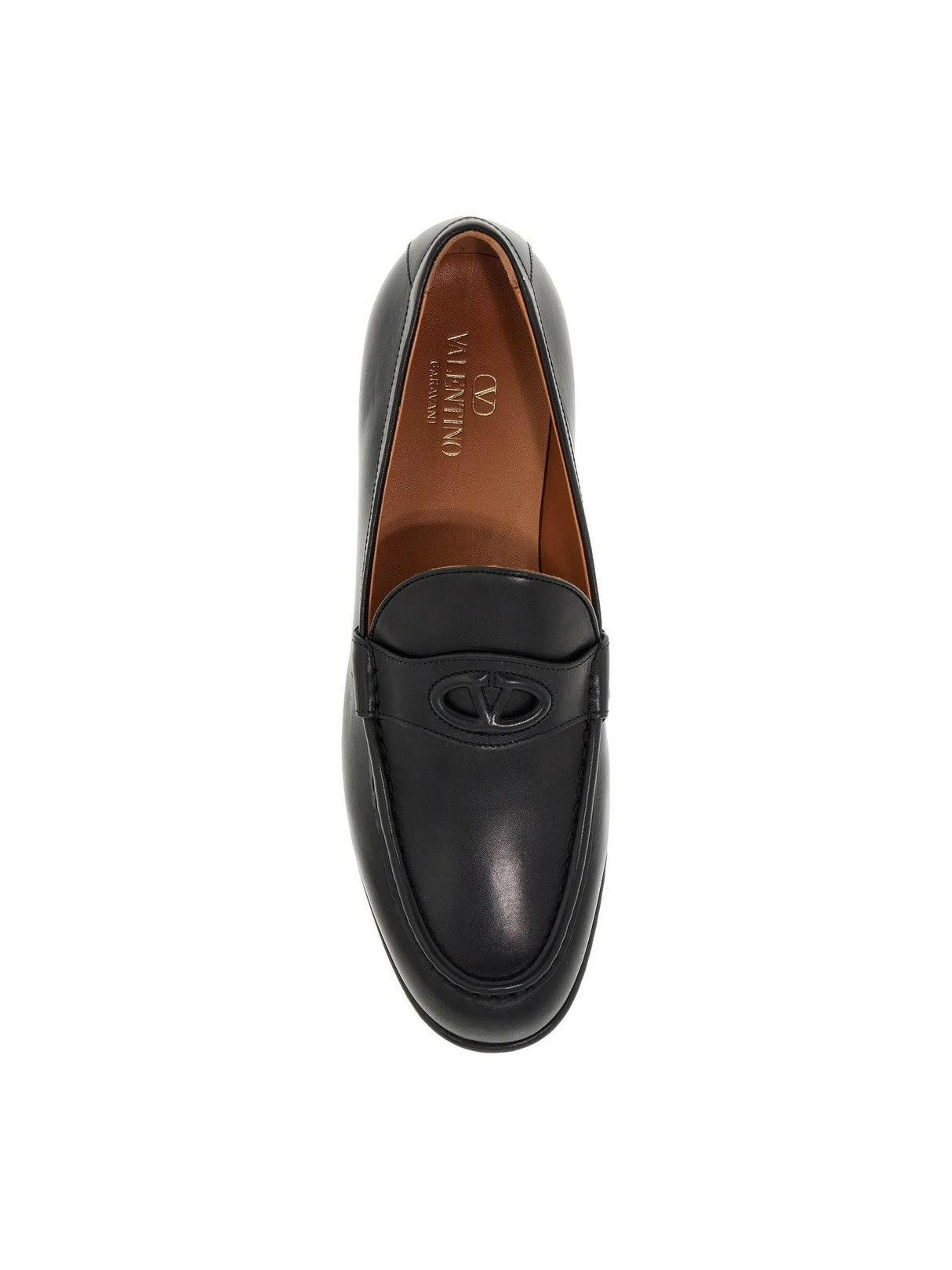 Signature VLogo Leather Loafers.