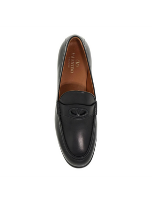 Signature VLogo Leather Loafers.