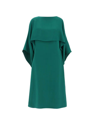 Cady Couture Cape Dress-Valentino Garavani-JOHN JULIA