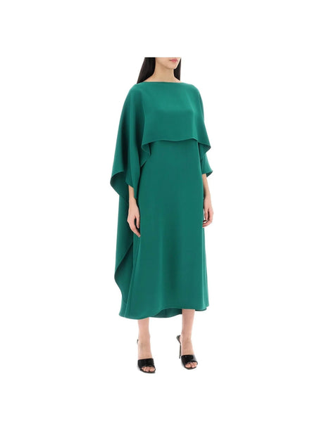 Cady Couture Cape Dress-Valentino Garavani-JOHN JULIA