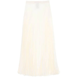 Silk Jacquard Toile Iconographe Pleated Skirt VALENTINO GARAVANI JOHN JULIA.