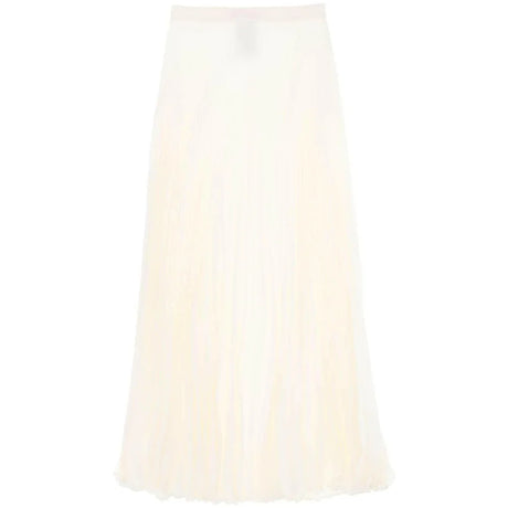 Silk Jacquard Toile Iconographe Pleated Skirt VALENTINO GARAVANI JOHN JULIA.