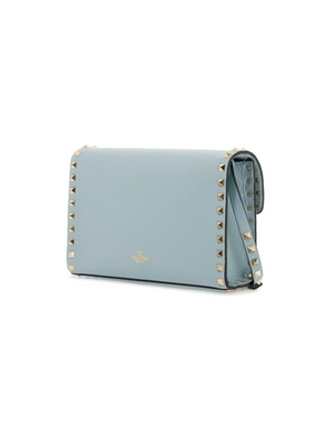 Small Rockstud Grainy Calfskin Crossbody Bag.