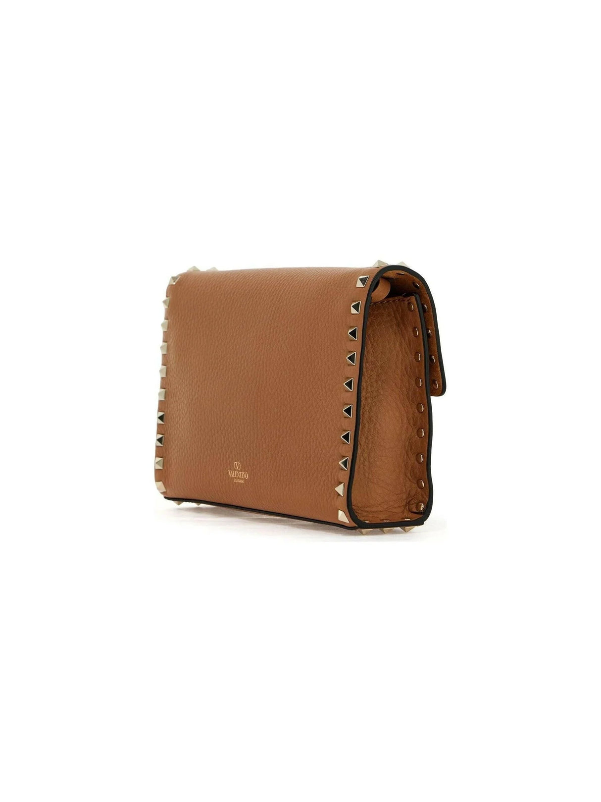 Small Rockstud Grainy Calfskin Crossbody Bag.