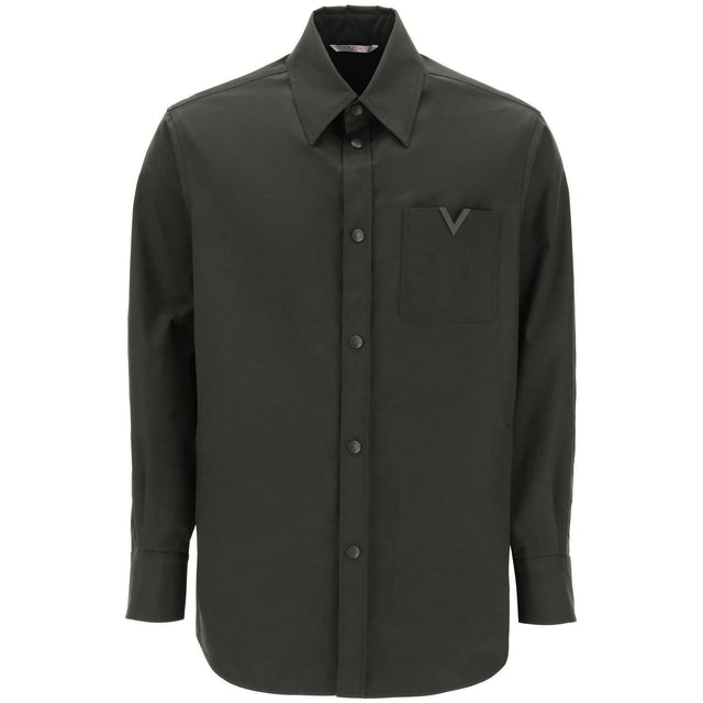 Snap Up Overshirt In Stretch Nylon VALENTINO GARAVANI JOHN JULIA.