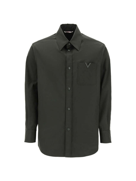 Snap Up Overshirt In Stretch Nylon VALENTINO GARAVANI JOHN JULIA.