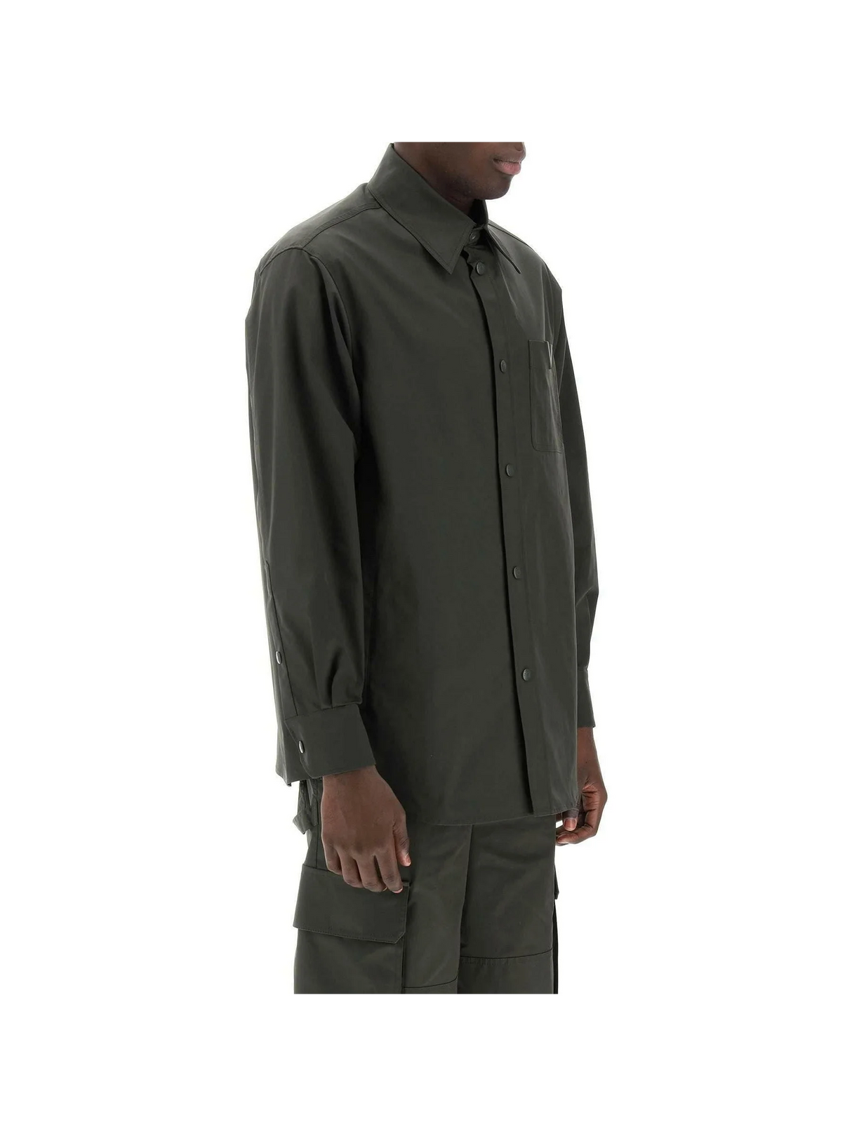 Snap Up Overshirt In Stretch Nylon VALENTINO GARAVANI JOHN JULIA.