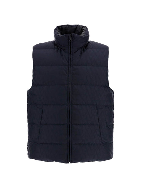 VALENTINO GARAVANI-Toile Iconographe Reversible Down Vest -JOHN JULIA.