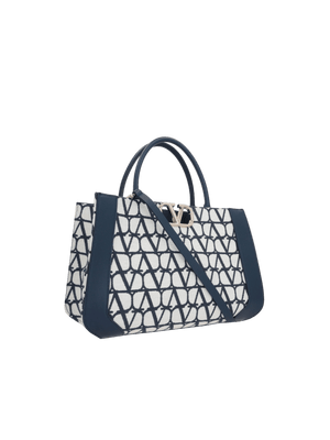 Toile Iconographe Vlogo Signature Medium Tote Bag-VALENTINO GARAVANI-JOHN JULIA