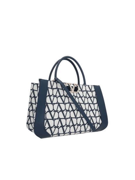 Toile Iconographe Vlogo Signature Medium Tote Bag-VALENTINO GARAVANI-JOHN JULIA