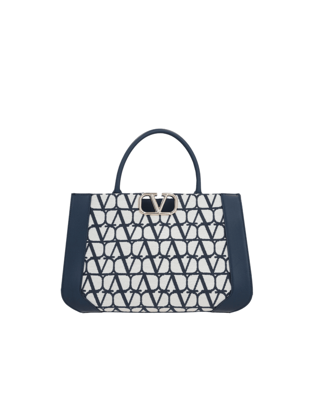 Toile Iconographe Vlogo Signature Medium Tote Bag-VALENTINO GARAVANI-JOHN JULIA