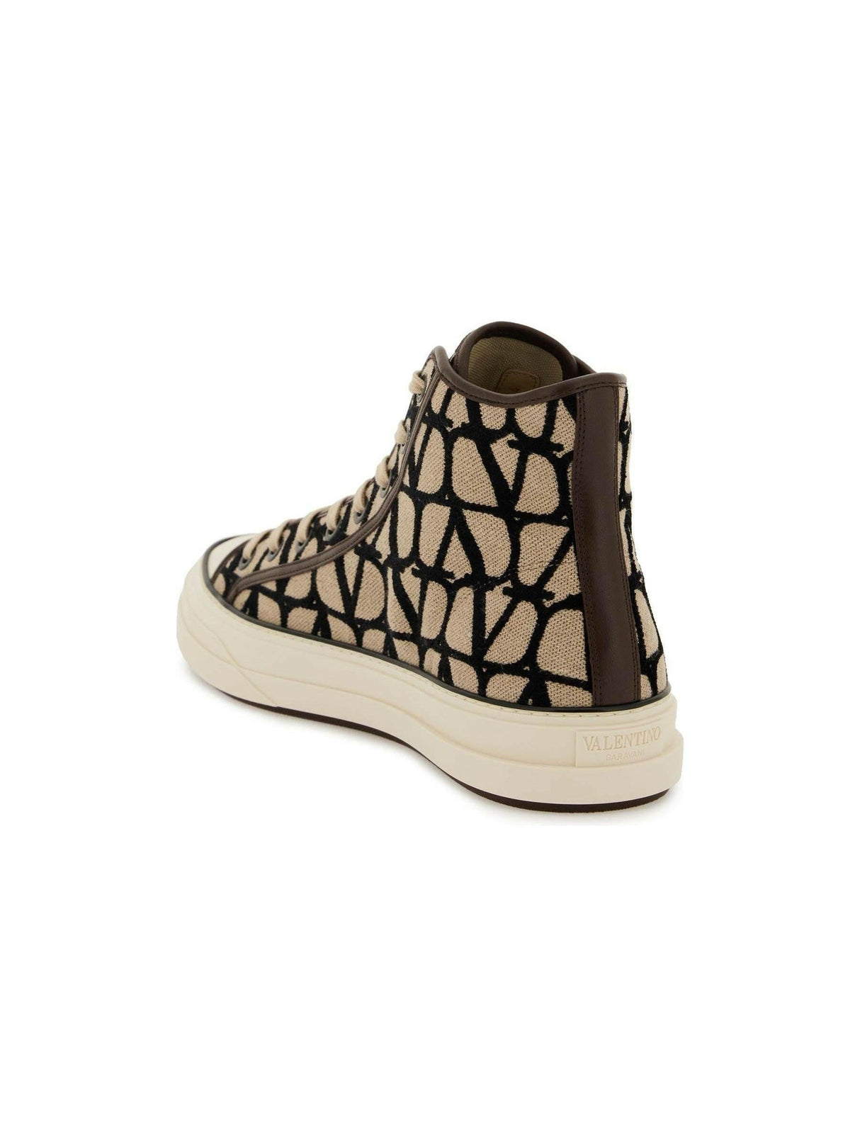 VALENTINO GARAVANI-Totaloop High-Top Toile Iconographe Sneakers-JOHN JULIA