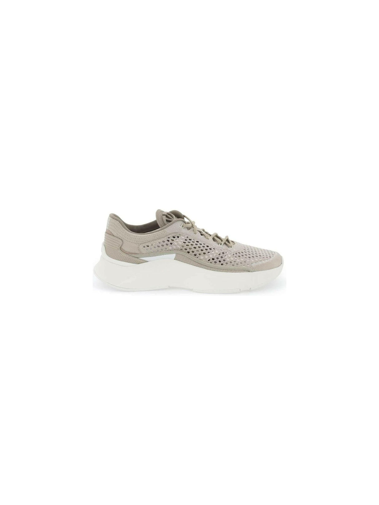 Deep Beige Poudre White True Actress Mesh Sneakers VALENTINO GARAVANI JOHN JULIA.